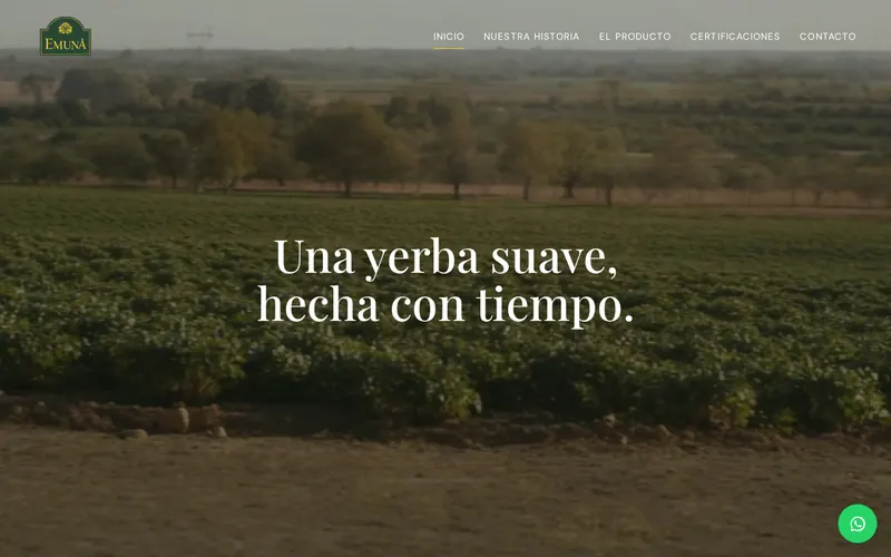 Portada del sitio de EMUNÁ
